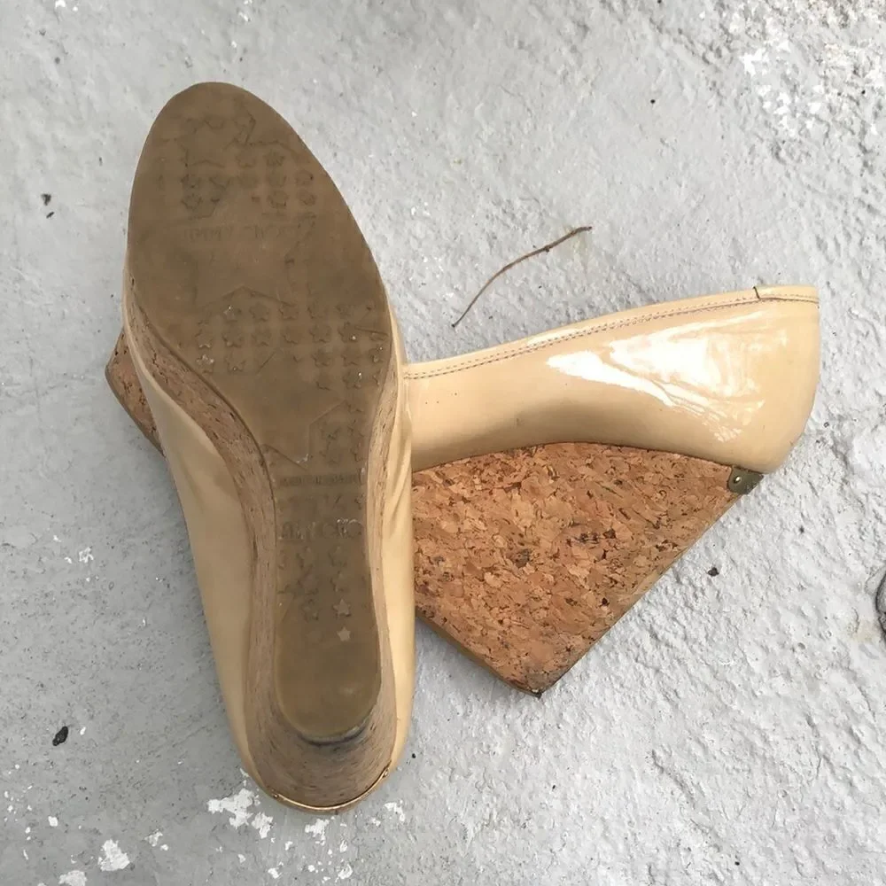 Jimmy  Choo  wedge platform heels